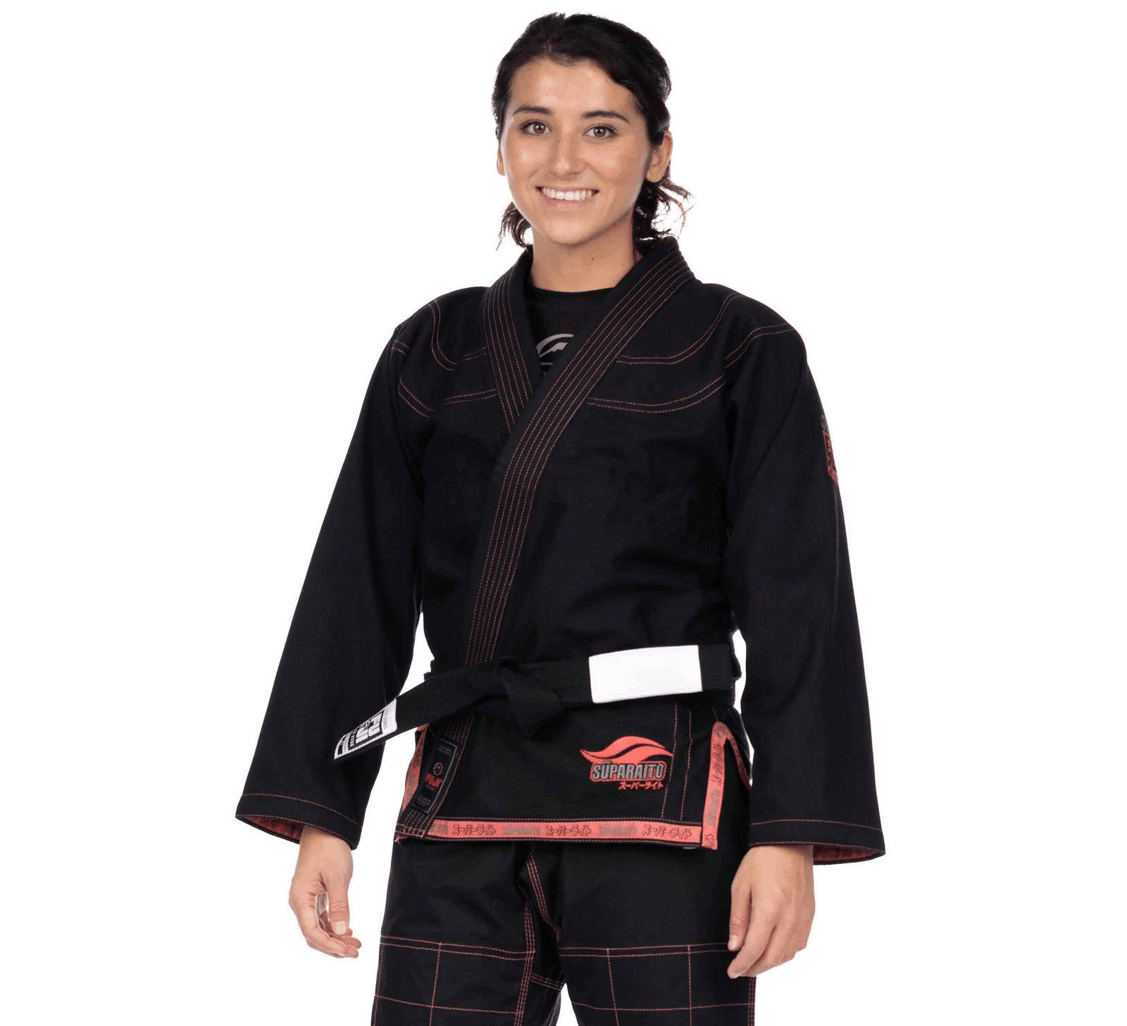 Fuji Suparaito Womens BJJ Gi W00 Black/Pink