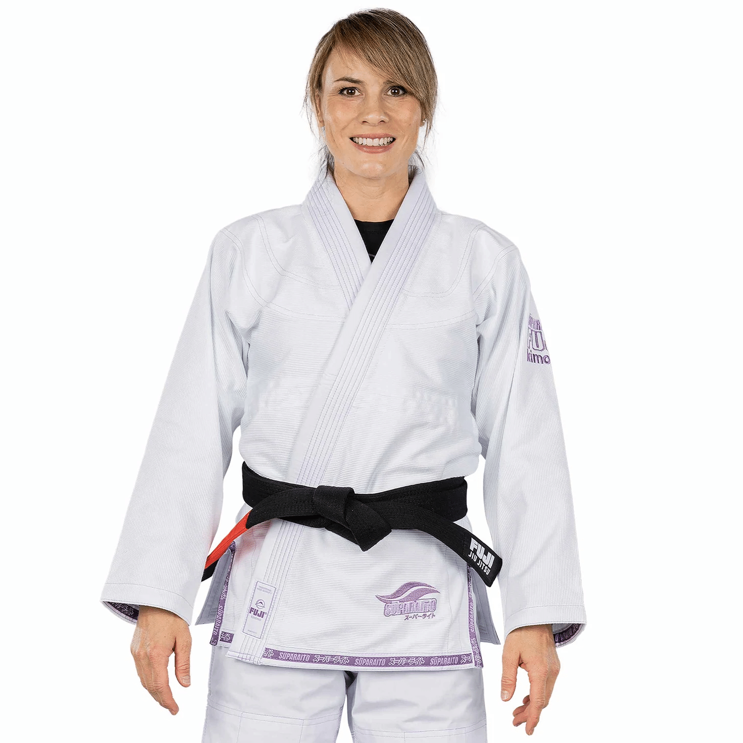 Fuji Suparaito Womens BJJ Gi W00 White/Purple