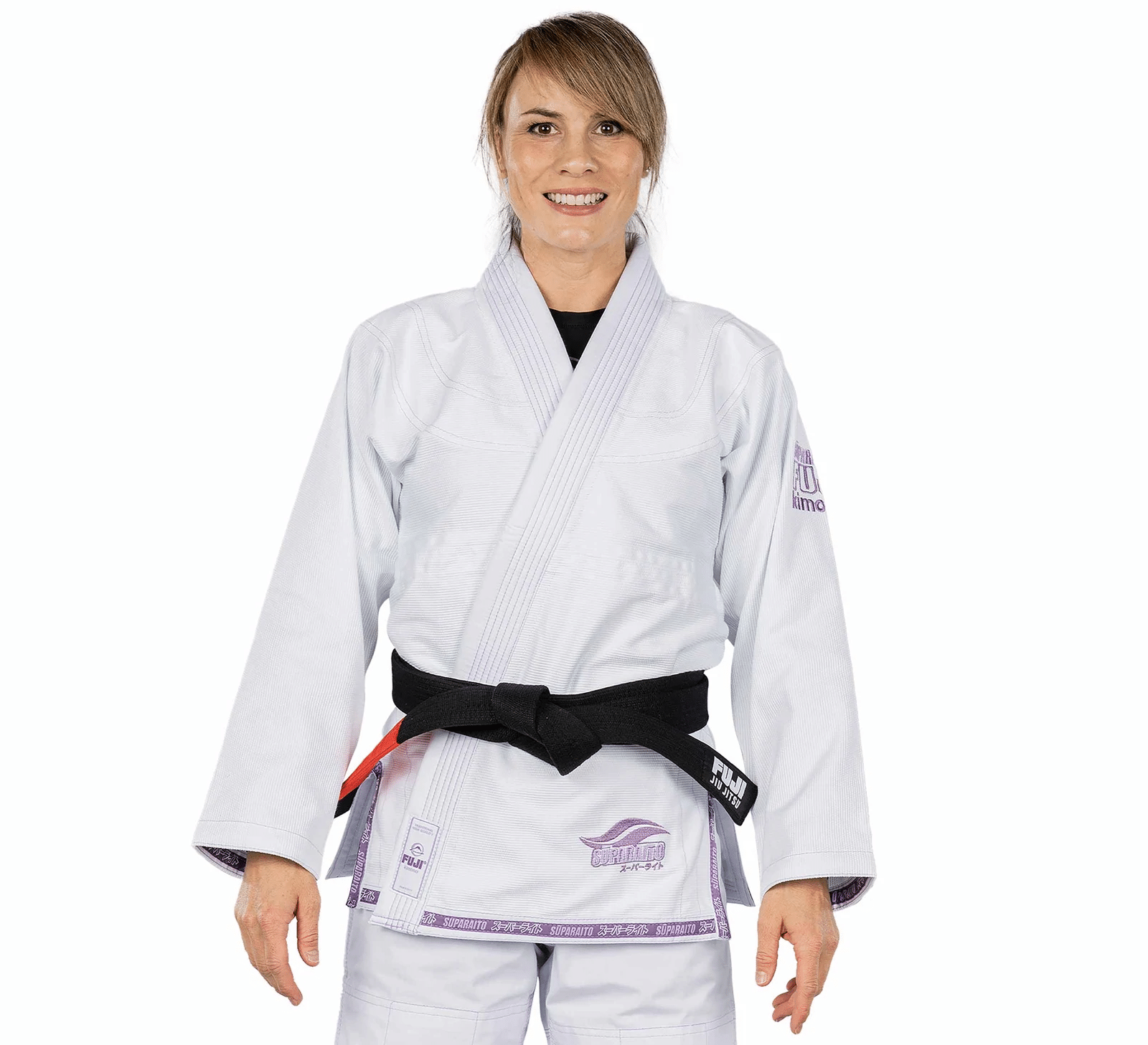 Fuji Suparaito Womens BJJ Gi W00 White/Purple