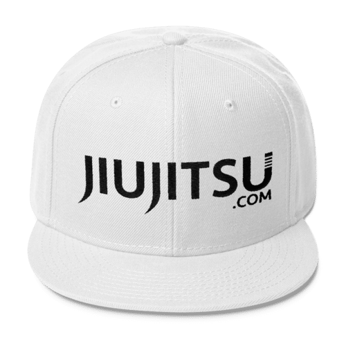JiuJitsu.com Snap Back Hat White  