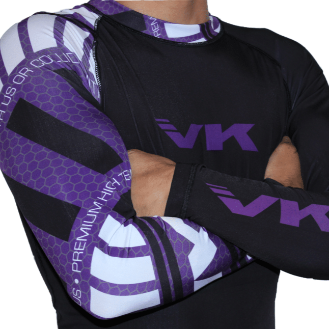 Vandal Kimonos Method Ranked Rashguard Purple Large