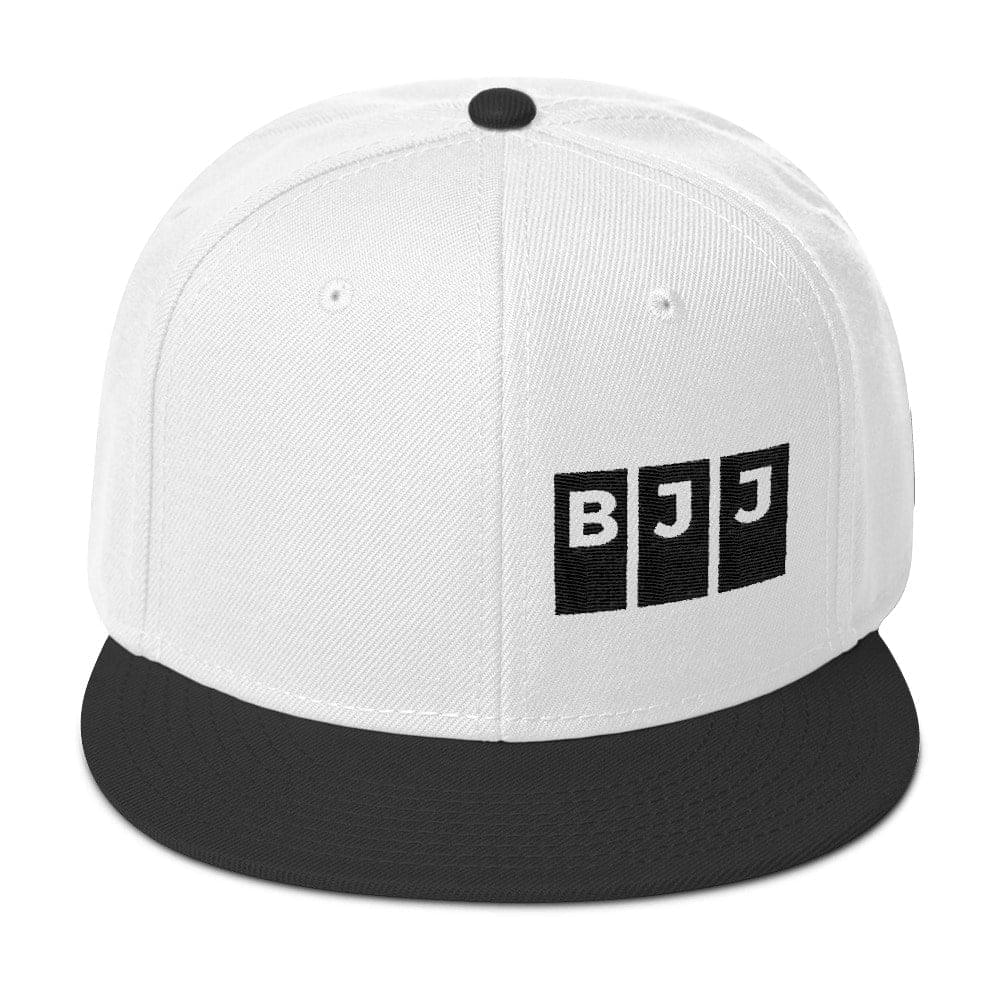 BJJ Snapback Hat - White   