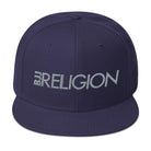 BJJ Religion Snapback Hat Navy blue