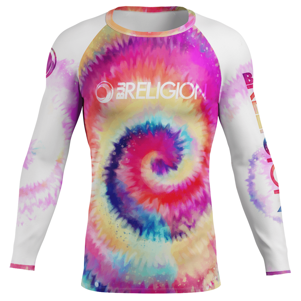 BJJ Religion Tie Dye Rash Guard XS