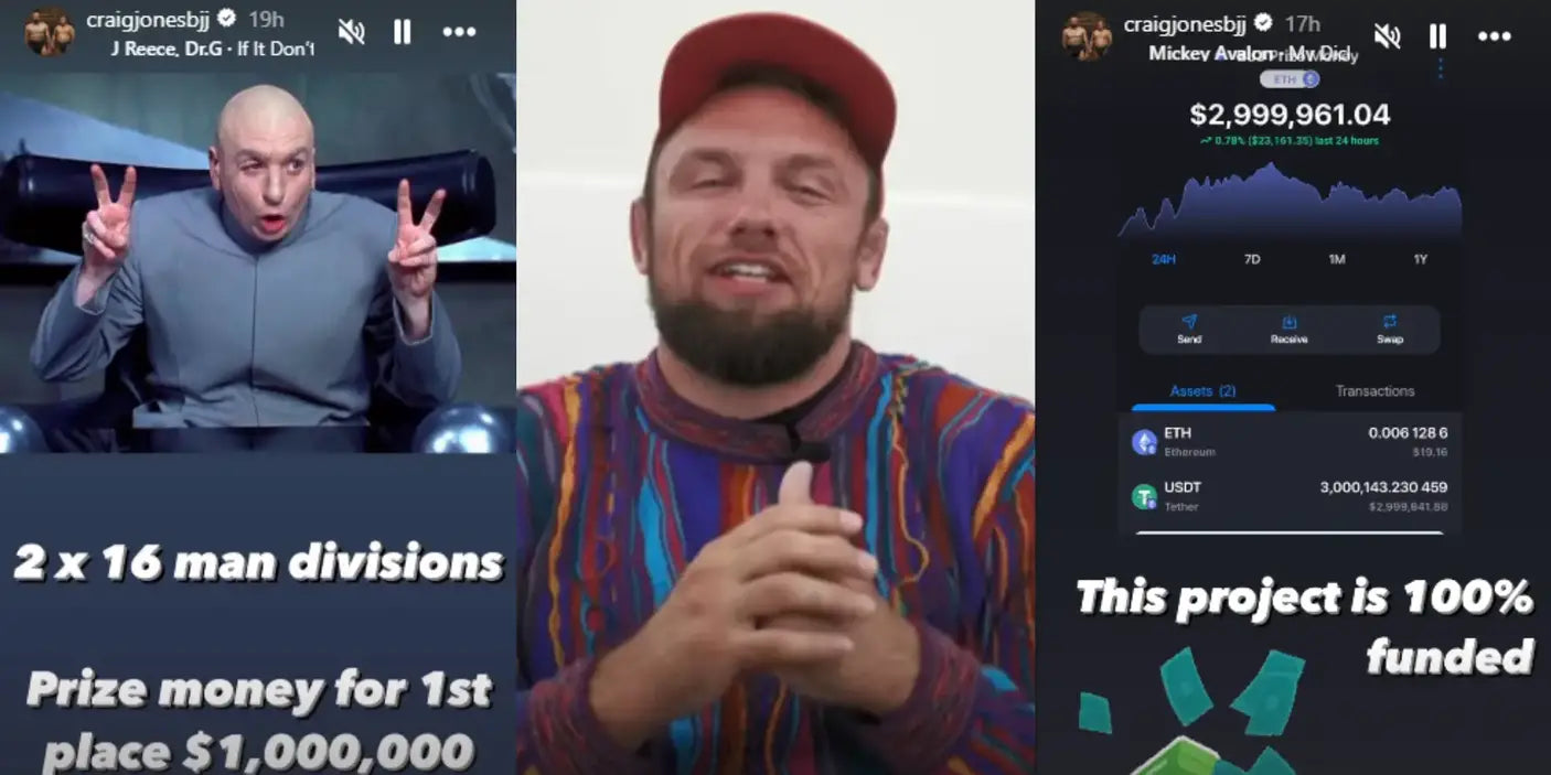 Craig Jones Announces Million Dollar BJJ Tourmanent