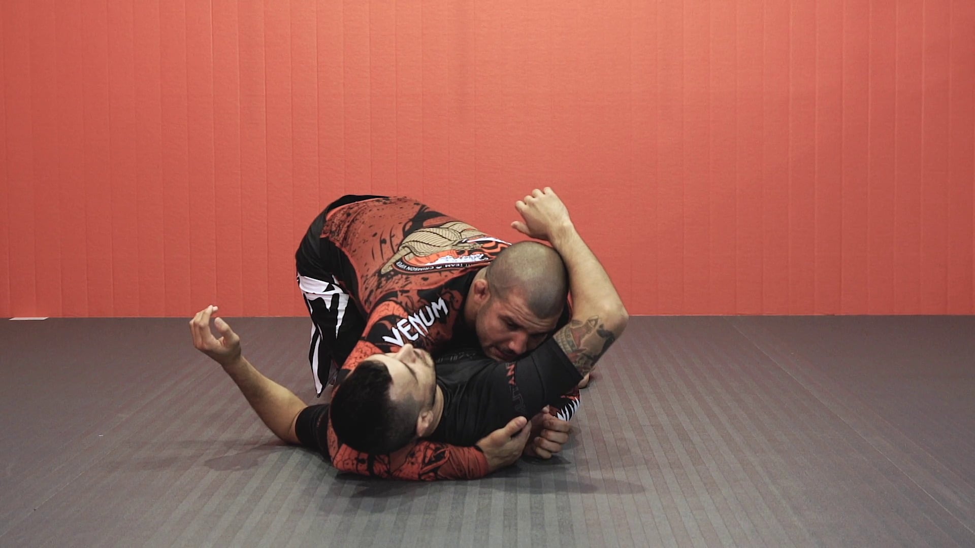 Half Guard Head and Arm Choke