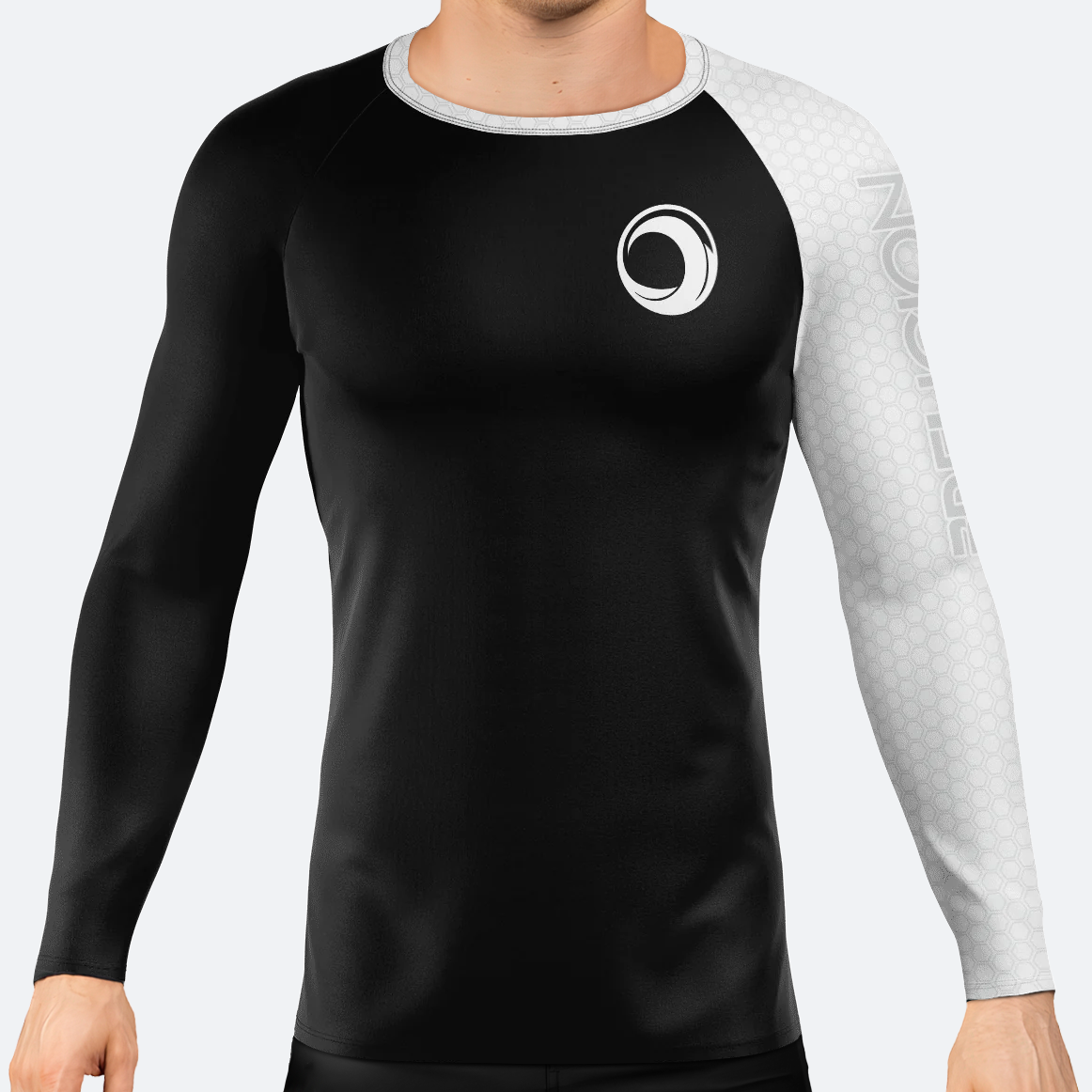 BJJ Religion Fundamental Ranked Rashguard White XS 