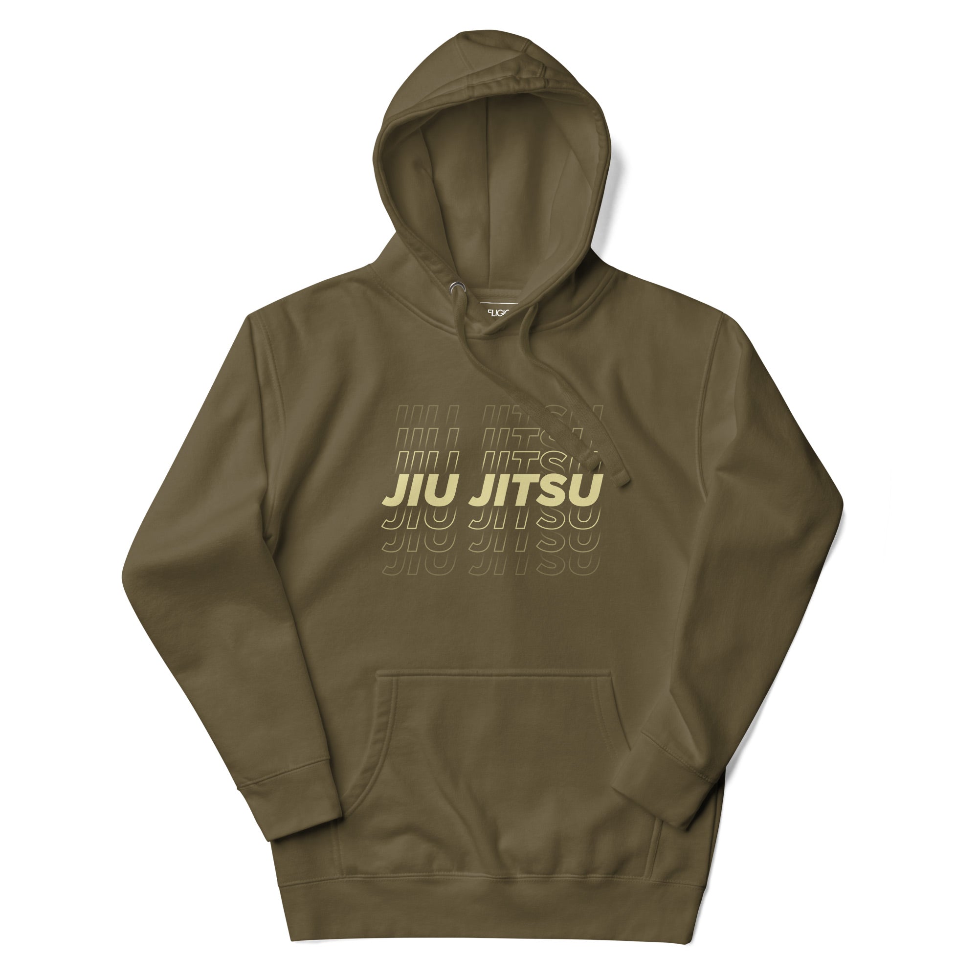 Jiu Jitsu "Echo Roll" Hoodie Military Green S 