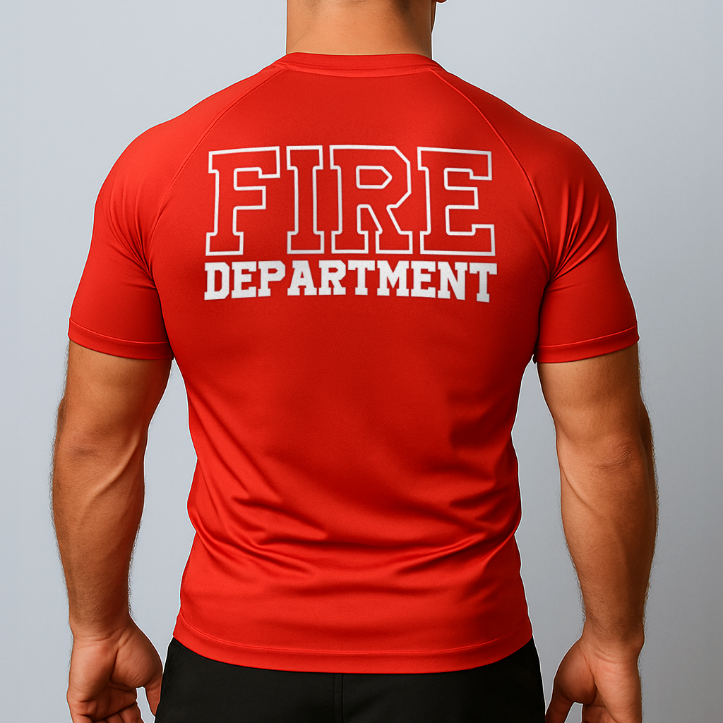 Firefighter Short Sleeve Rashguard - Red