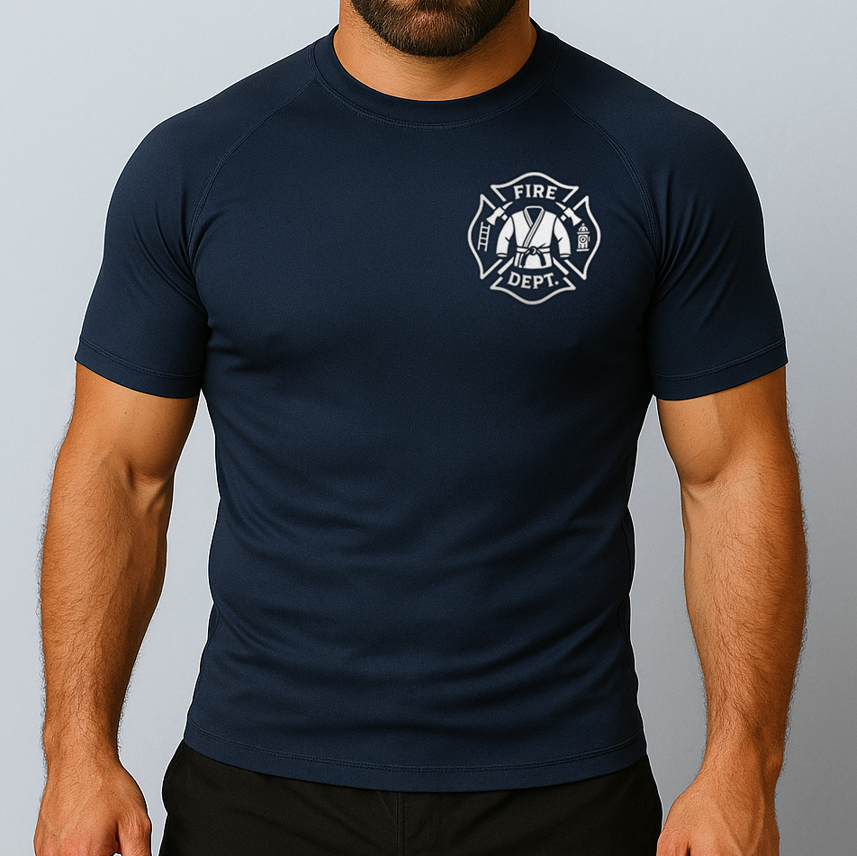 Firefighter Short Sleeve Rashguard - Navy
