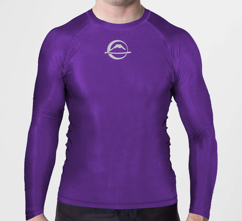 Fuji Baseline Ranked Long Sleeve Rashguard Purple X-Small 