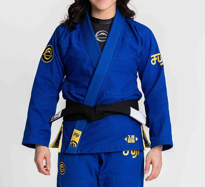 Fuji Womens Flow-Tech BJJ Gi Blue/Gold W00 