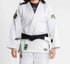 Fuji Womens Flow-Tech BJJ Gi White/Green W00 