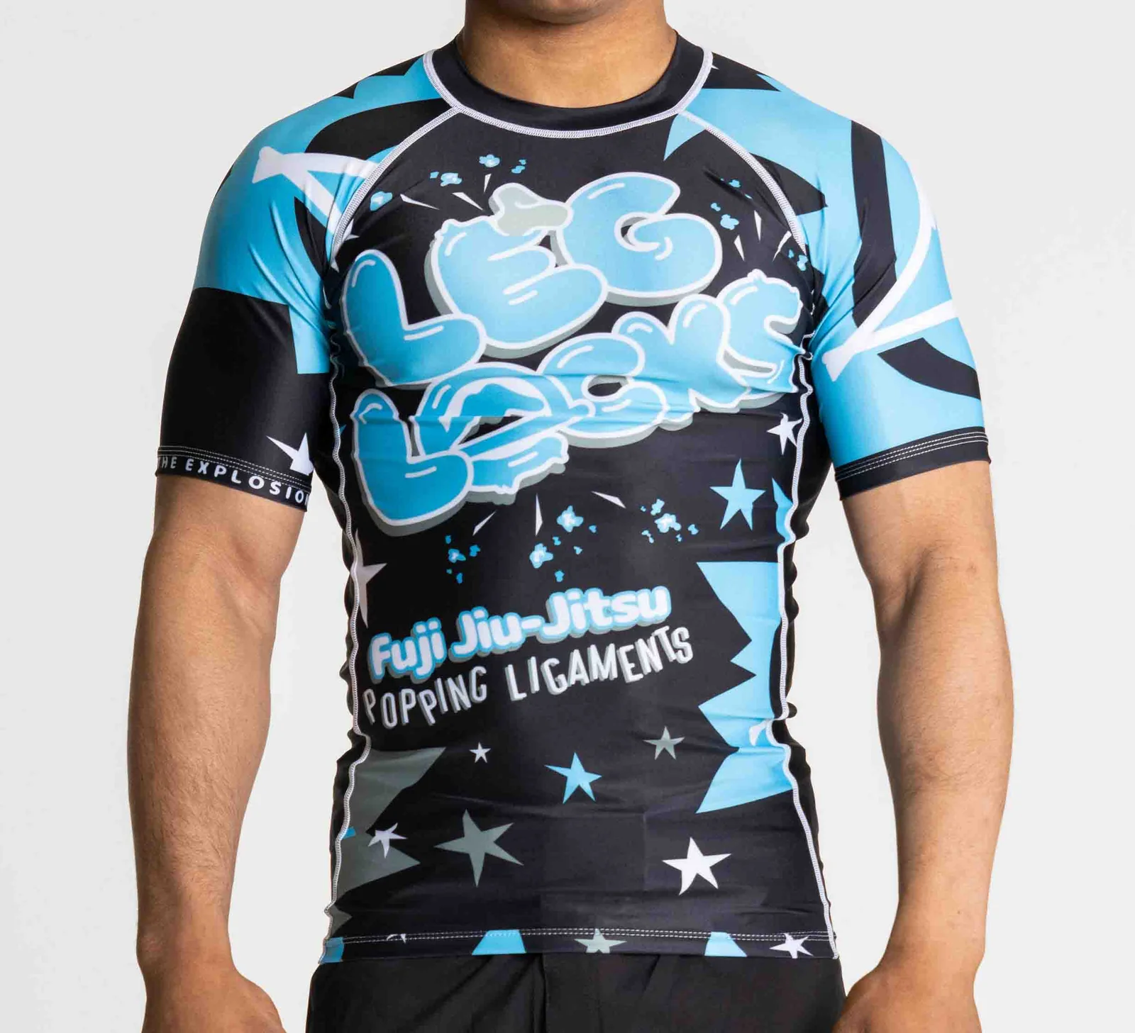 Fuji Leg Lock Flex Lite Rashguard Black/Blue XS 