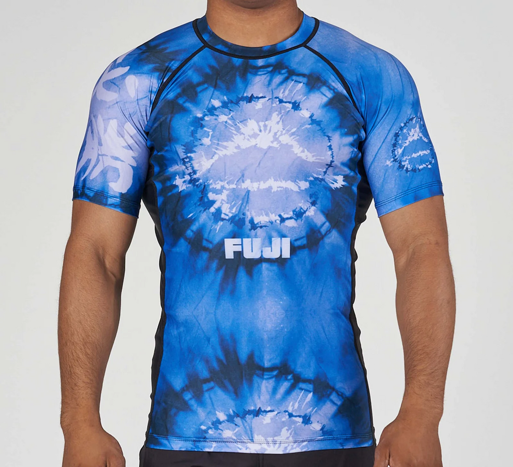 Fuji Tie Dye Flex Lite Rashguard Blue XS 