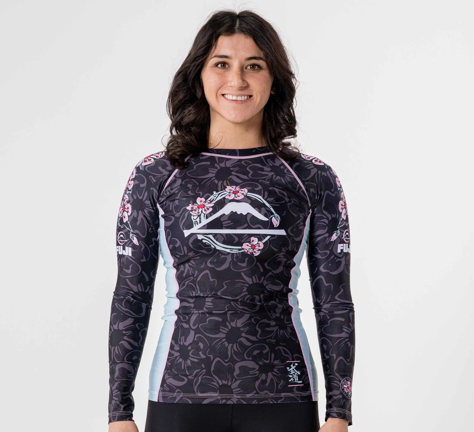 Fuji Blossom Women's Rashguard Black WXS 