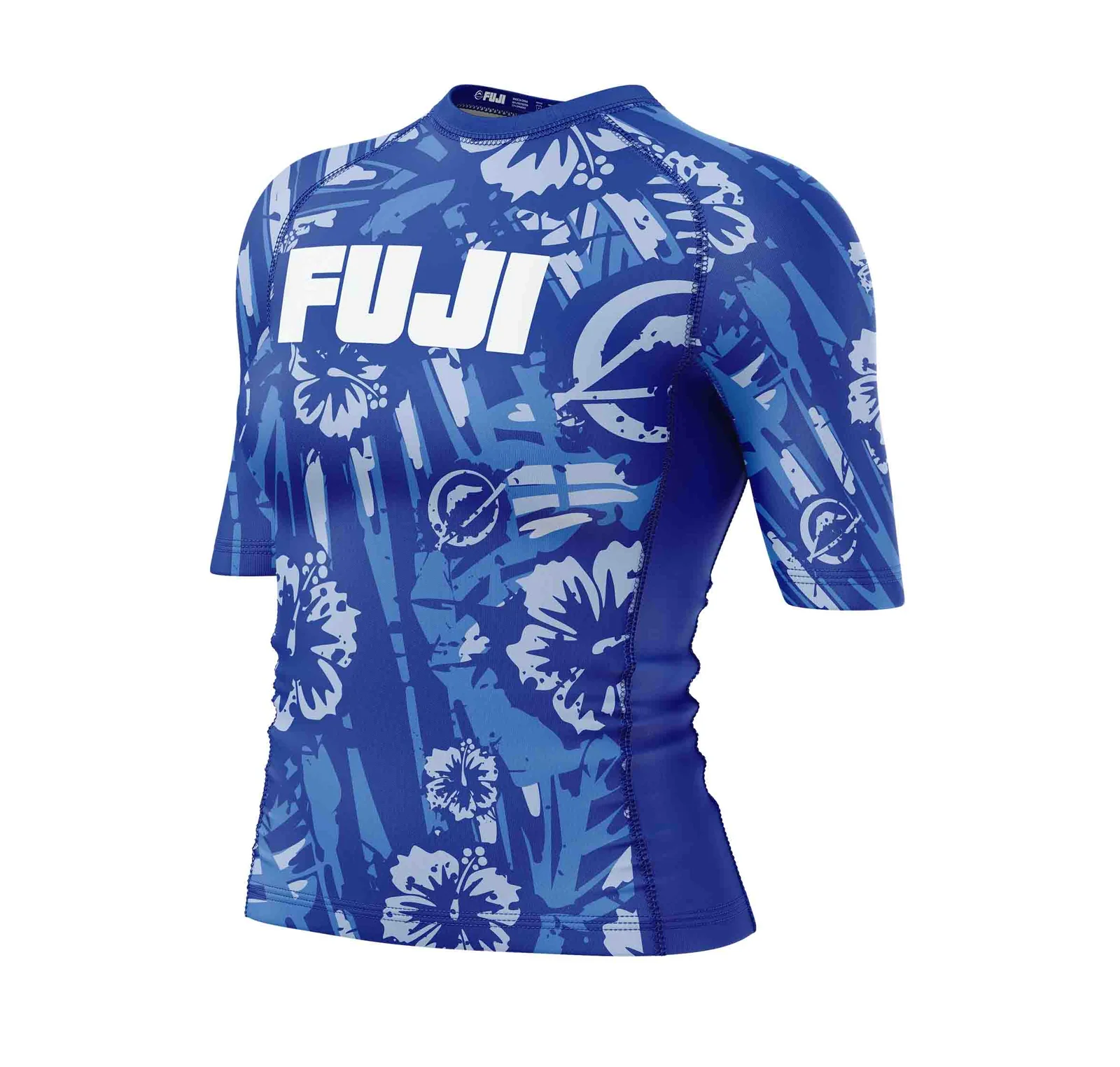 Fuji Womens Floral Short Sleeve Rashguard   