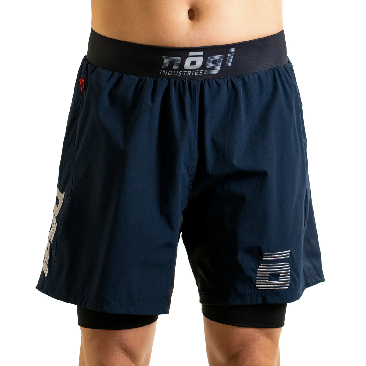 NOGI Industries Ghost Premium Grappling Shorts - 7" Inseam Navy XS 