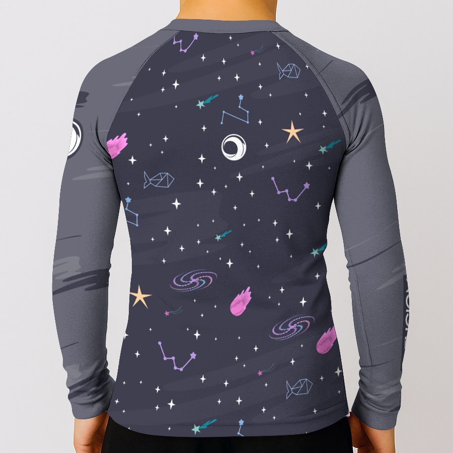 BJJ Religion Youth Galactic Fighter Rashguard
