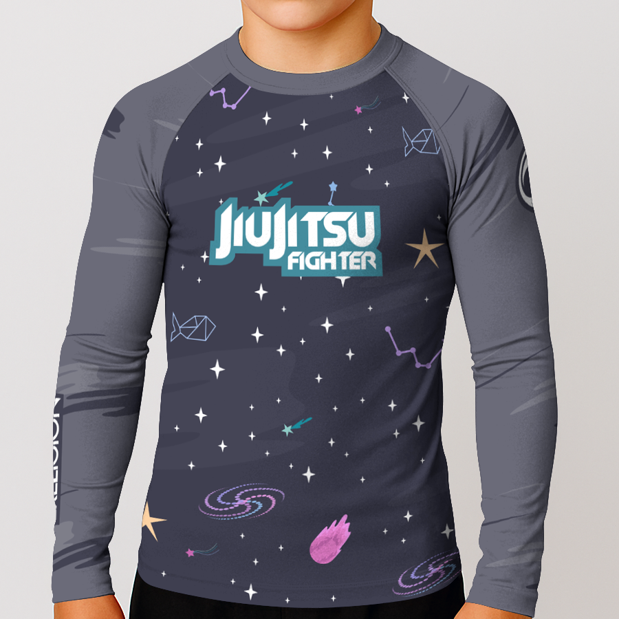 BJJ Religion Youth Galactic Fighter Rashguard