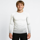 Jiujitsu.com Long Sleeve Ranked Rashguard - White