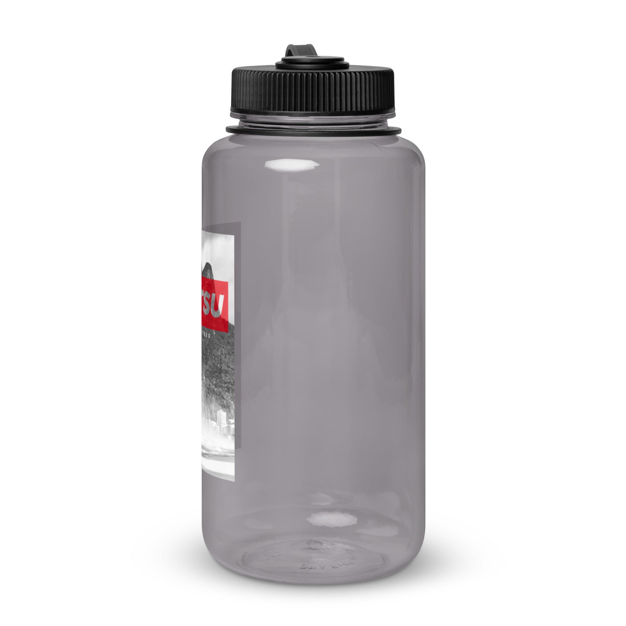 Jiu Jitsu Wide Mouth Plastic Water Bottle   