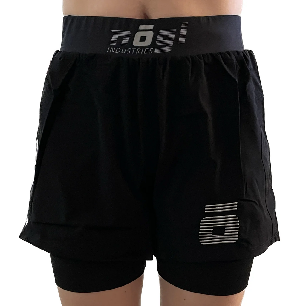 BJJ Icons Women's Jiu Jitsu No Gi Athletic Short Shorts With Pockets Black  