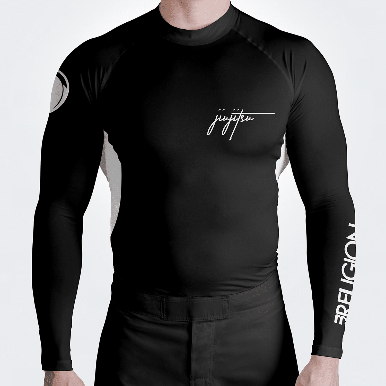 BJJ Religion Script Rashguard   