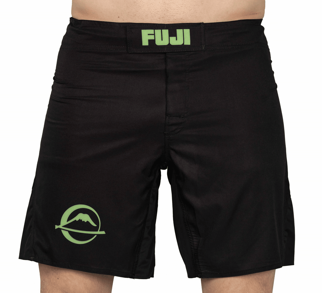 Fuji Baseline Fight Shorts Black/Green 28 