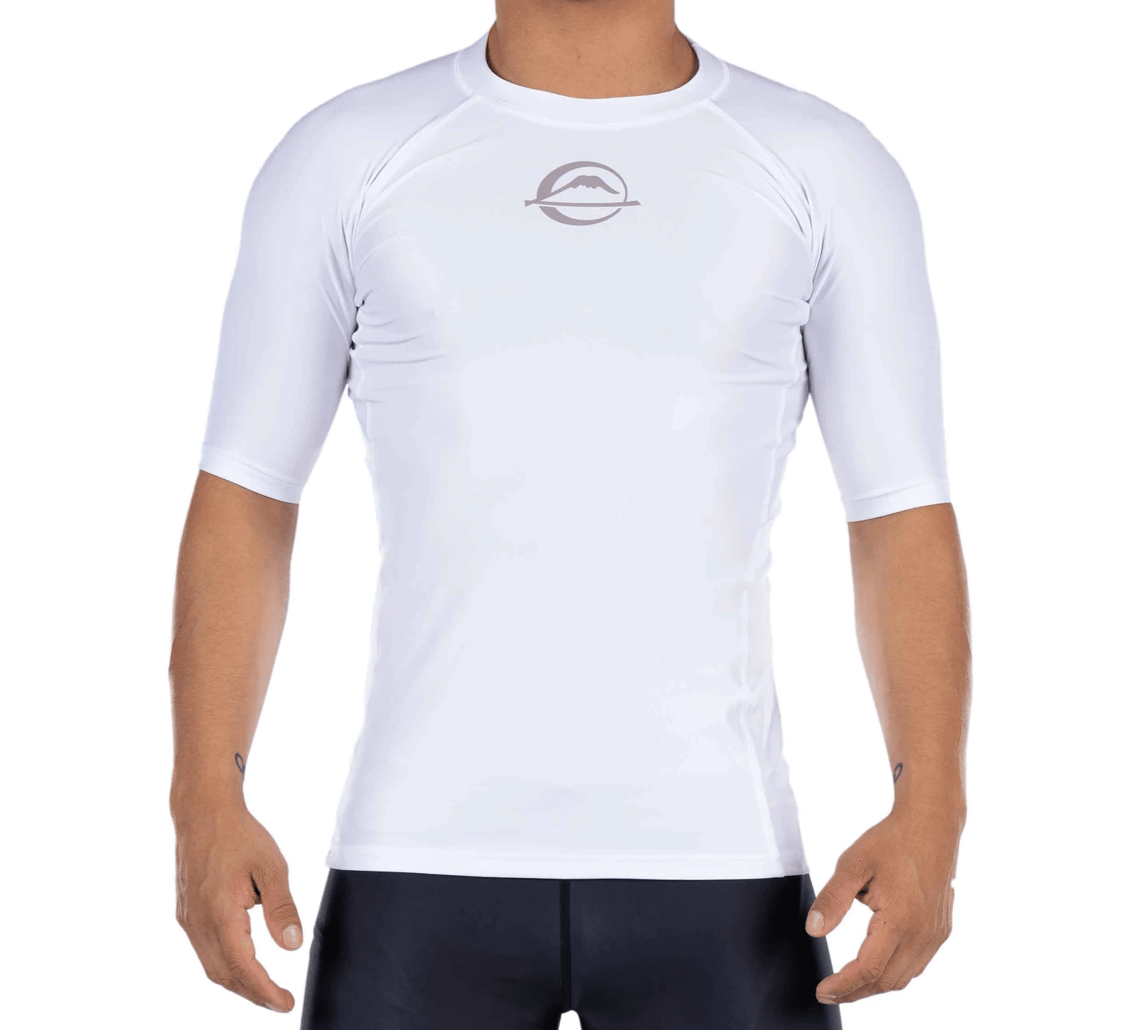 Garage Sale! Fuji Baseline Ranked Short Sleeve Rashguard - White - L  