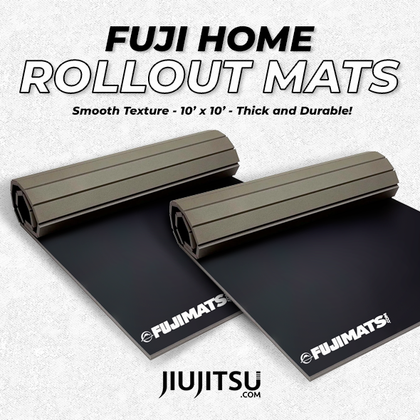 Fuji Home BJJ Mats - Smooth Series Black 10' X 10' 