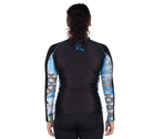 Fuji Kimono Womens Long Sleeve Rashguard Blue   