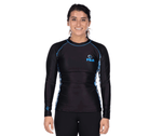 Fuji Kimono Womens Long Sleeve Rashguard Blue   