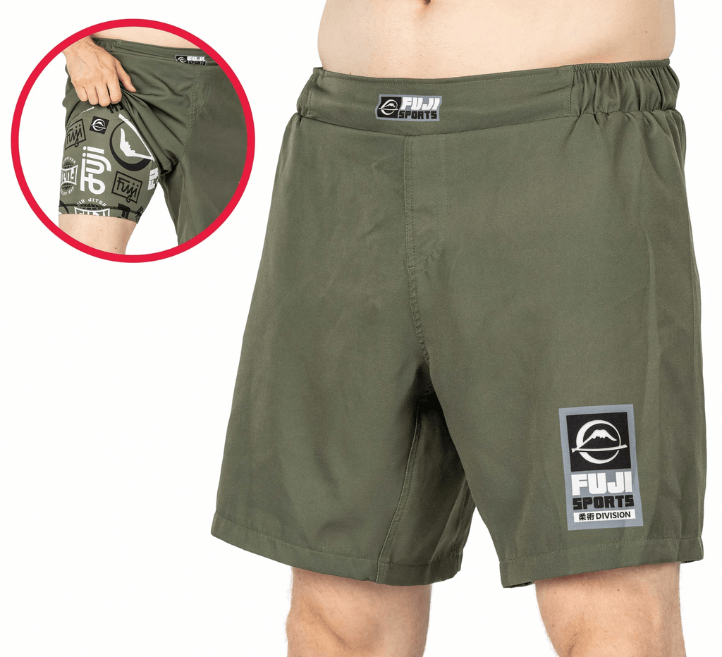 Fuji Ultimate Grappling Shorts Army Green 28 