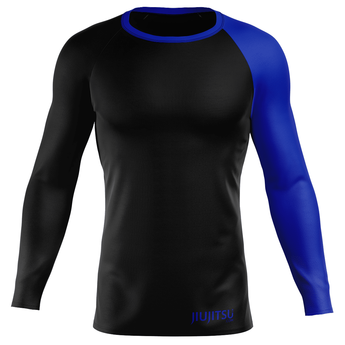 Blue Belt Ranked NOGI BJJ Rashguard JiuJitsu.com   