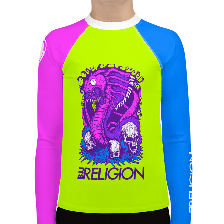 BJJ Religion Youth Psychedelic Cobra Rashguard   