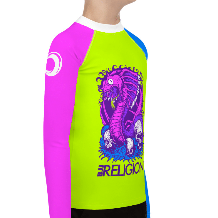 BJJ Religion Youth Psychedelic Cobra Rashguard   