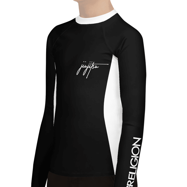 BJJ Religion Youth Script Rashguard   