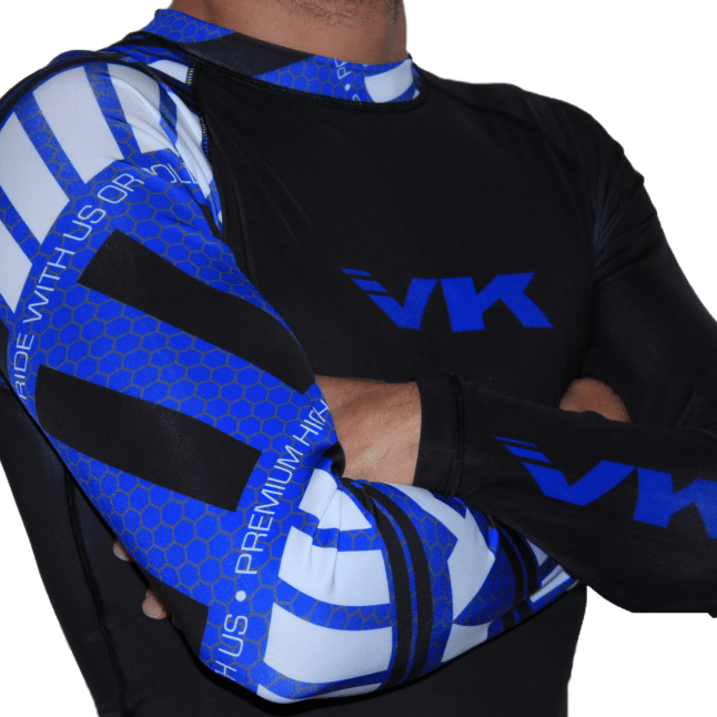 Vandal Kimonos Method Ranked Rashguard Blue Large 