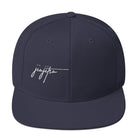 BJJ Religion Script Snapback Hat Navy  