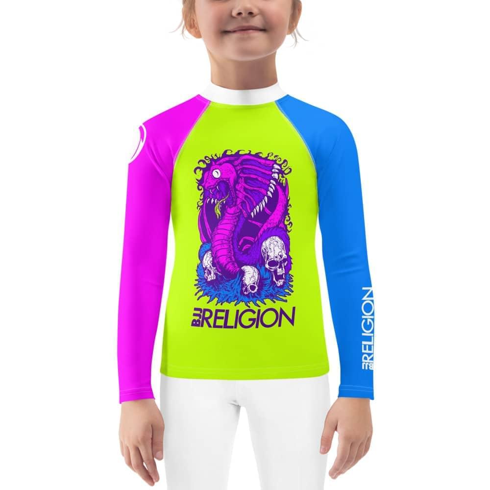 BJJ Religion Kids Psychedelic Cobra Rashguard 2T  