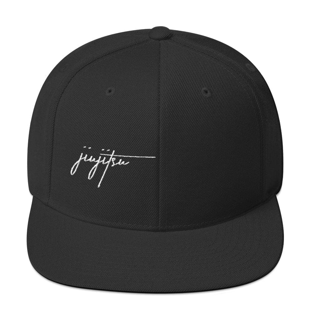 BJJ Religion Script Snapback Hat Black  