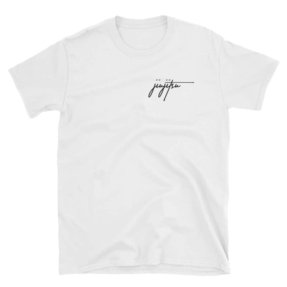 JiuJitsu Script T-Shirt White S 