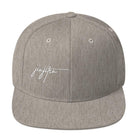 BJJ Religion Script Snapback Hat Heather Grey  