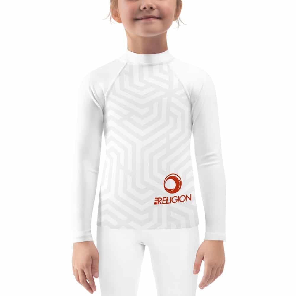 BJJ religion Kids Geometric Rashguard 2T  