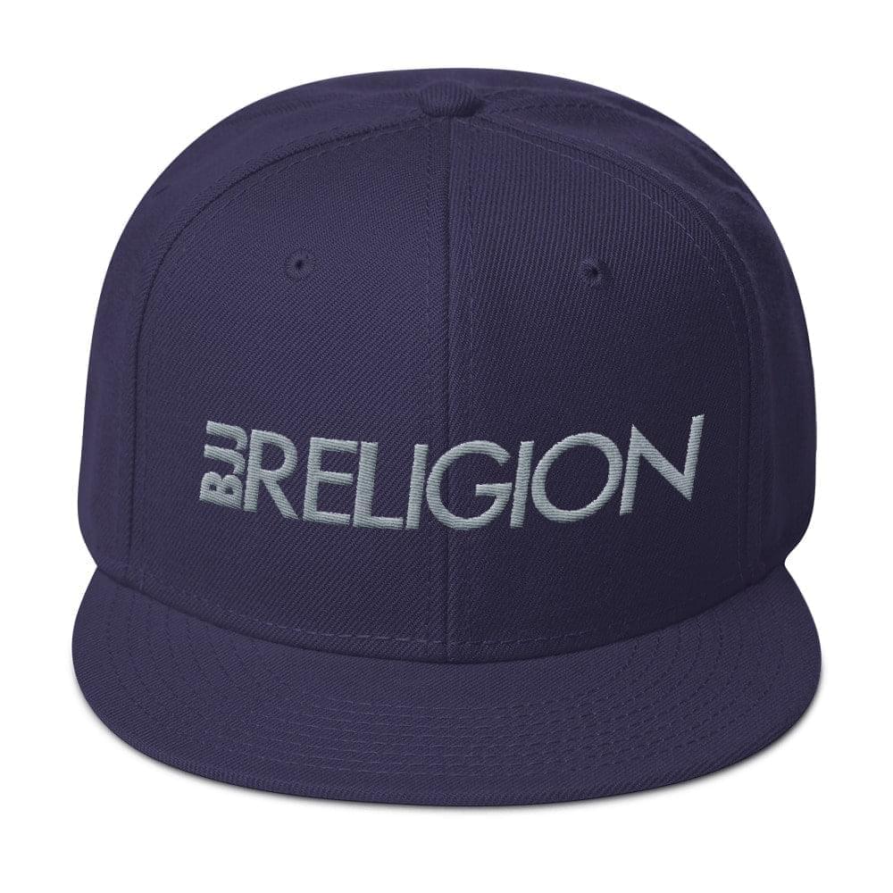 BJJ Religion Snapback Hat Navy blue  