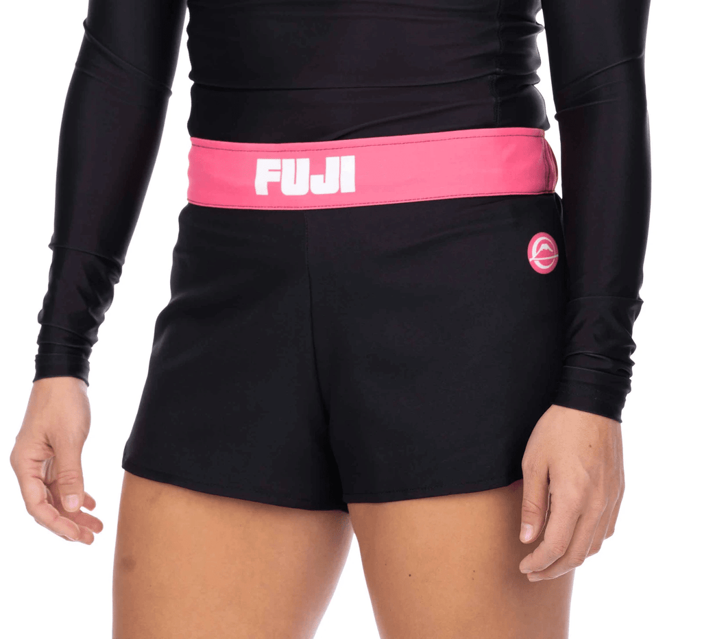 Fuji Essential Womens Grappling Fight Shorts Pink   